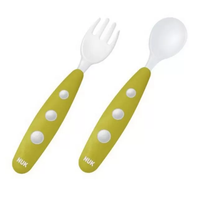 NUK PLASTIČNI PRIBOR ZA JELO 8+M