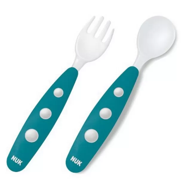 NUK PLASTIČNI PRIBOR ZA JELO 8+M
