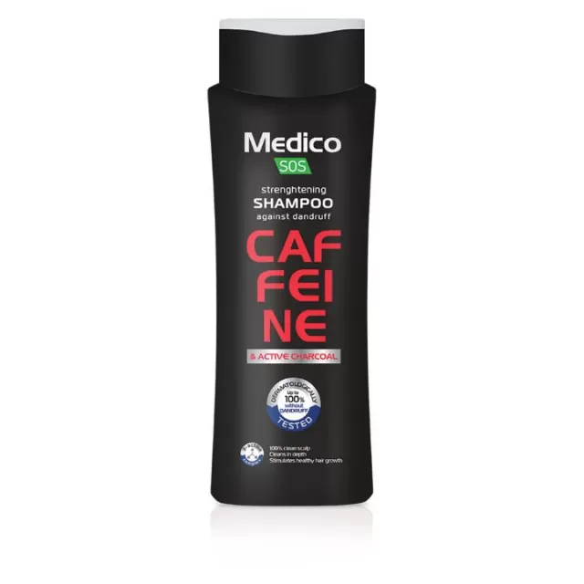 MEDICO SOS CAFFEINE&ACTIVE CHARCOAL ŠAMPON ZA KOSU 390ML