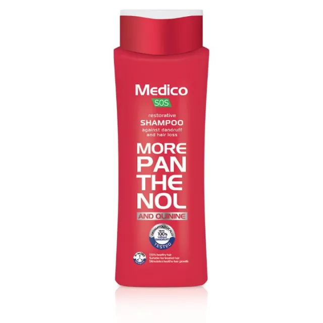 MEDICO SOS PANTHENOL&QUININE ŠAMPON ZA KOSU 390ML