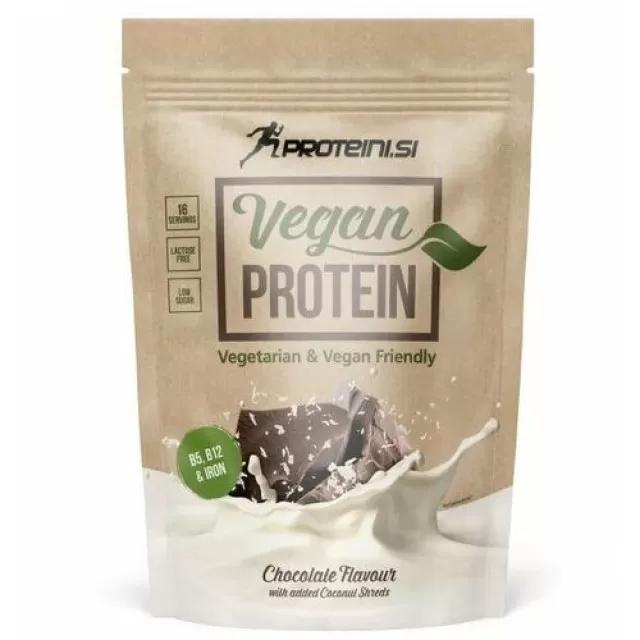 PROTEINI.SI VEGAN PROTEIN ČOKOLADA SA DODATKOM KOKOSA 500G