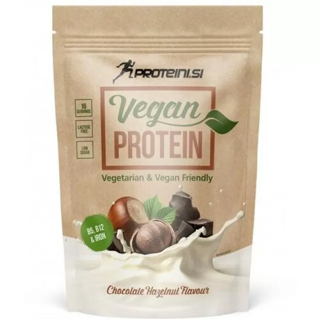 PROTEINI.SI VEGAN  PROTEIN ČOKOLADA LEŠNIK 500G
