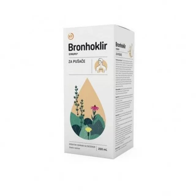 BRONHOKLIR SIRUP ZA PUŠAČE 200ML