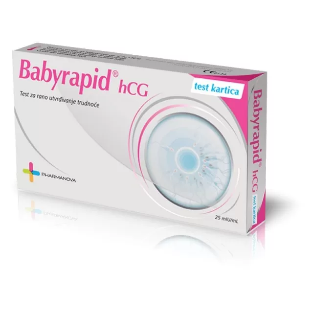 TEST ZA TRUDNOĆU - BABY RAPID HCG TEST KARTICA
