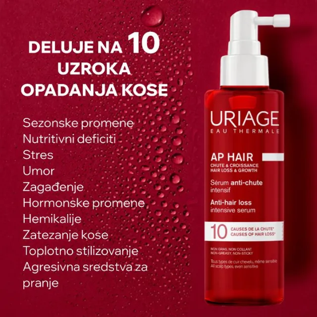 URIAGE AP HAIR INTENZIVNI SERUM LOSION PROTIV OPADANJA KOSE 100ML