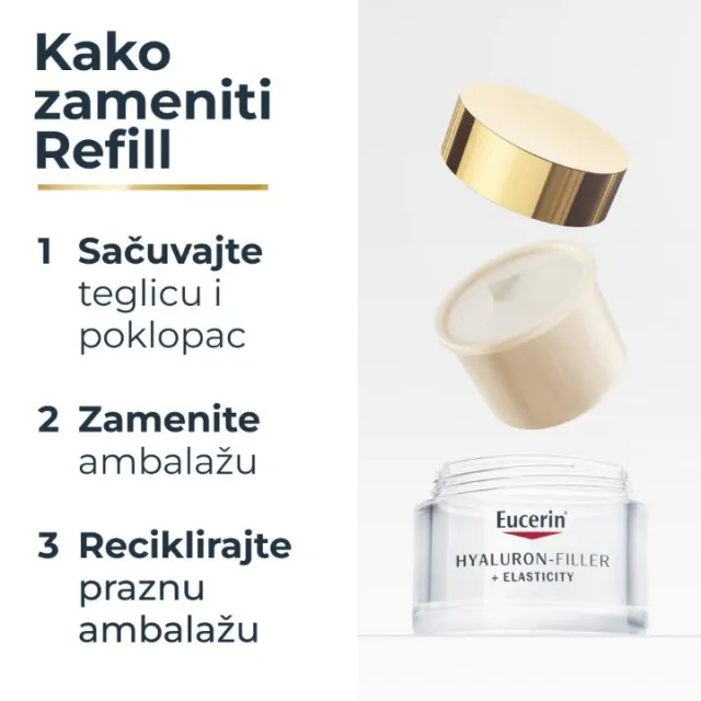 EUCERIN HYALURON FILLER ELASTICITY NOĆNA KREMA REFILL 50ML