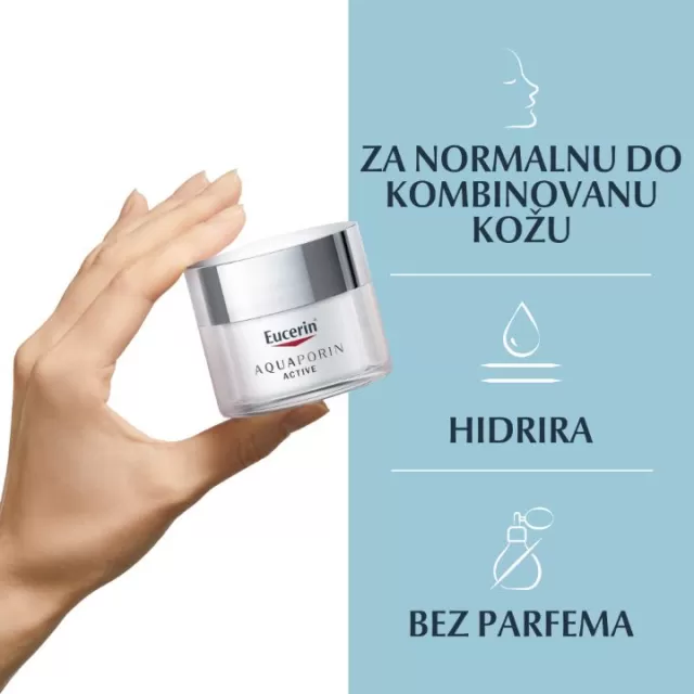 EUCERIN AQUAPORIN ACTIVE LAGANA HIDRATANTNA KREMA ZA LICE 50ML