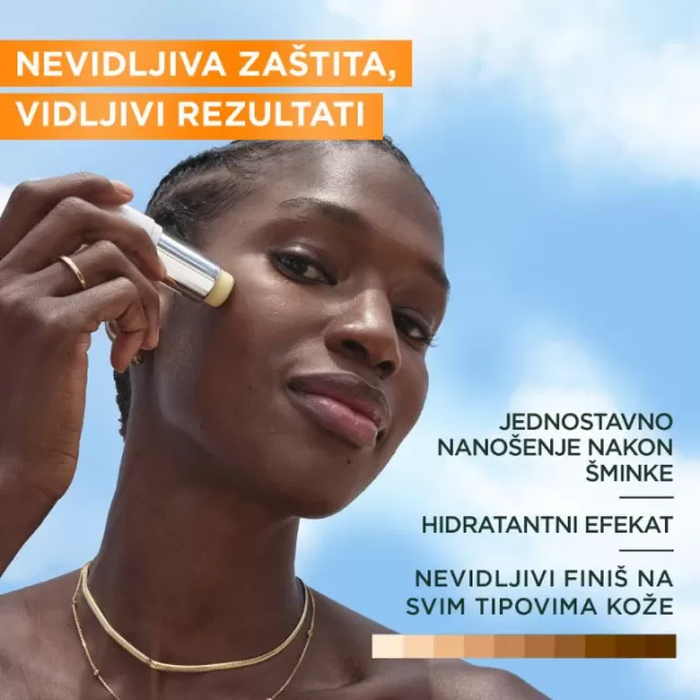 GARNIER AMBRE SOLAIRE UV NEVIDLJIVI STIK ZA LICE ZA ZAŠTITU OD SUNCA SPF50+ 9ML