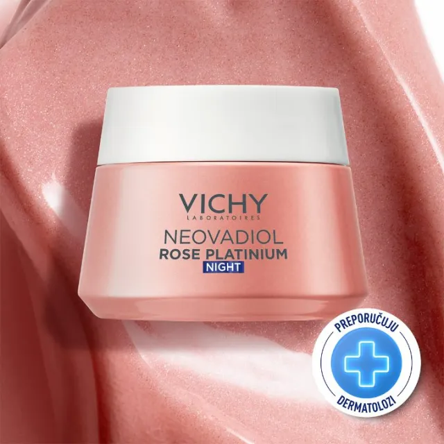 VICHY NEOVADIOL ROSE PLATINIUM RUŽIČASTA NOĆNA KREMA ZA POPUNJAVANJE I REVITALIZACIJU KOŽE 50ML