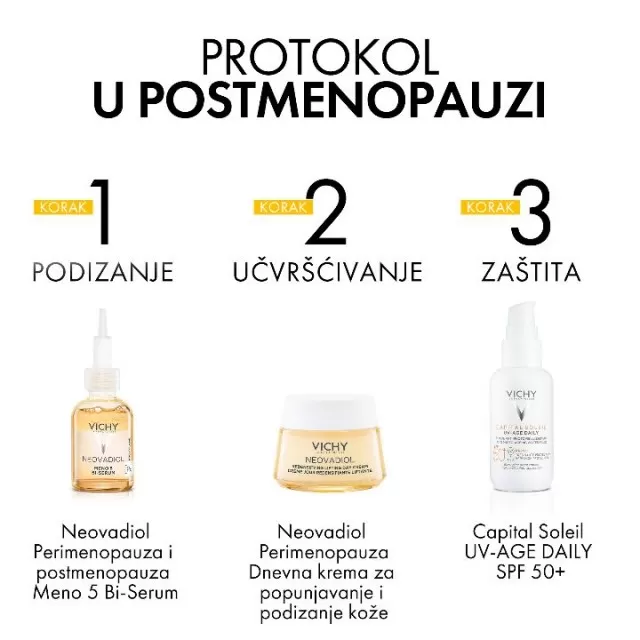 VICHY NEOVADIOL MENO5 BI-SERUM ZA KOŽU U PERIMENOPAUZI I POSTMENOPAUZI, 30ML