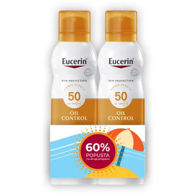 EUCERIN PROMO SUN DRY TOUCH SPREJ ZA ZAŠTITU OD SUNCA 2 x 200ML