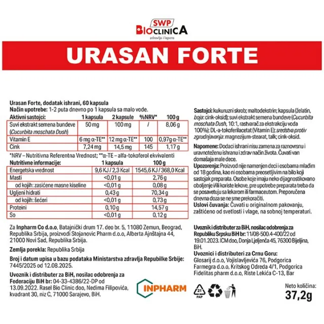 URASAN FORTE 60 KAPSULA
