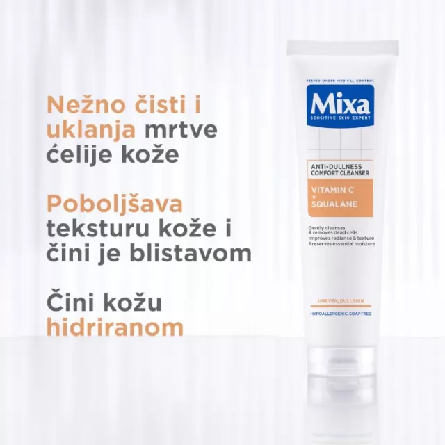 MIXA GEL ZA ČIŠĆENJE LICA PROTIV UMORNOG IZGLEDA KOŽE 150ML