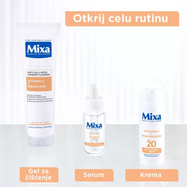 MIXA GEL ZA ČIŠĆENJE LICA PROTIV UMORNOG IZGLEDA KOŽE 150ML