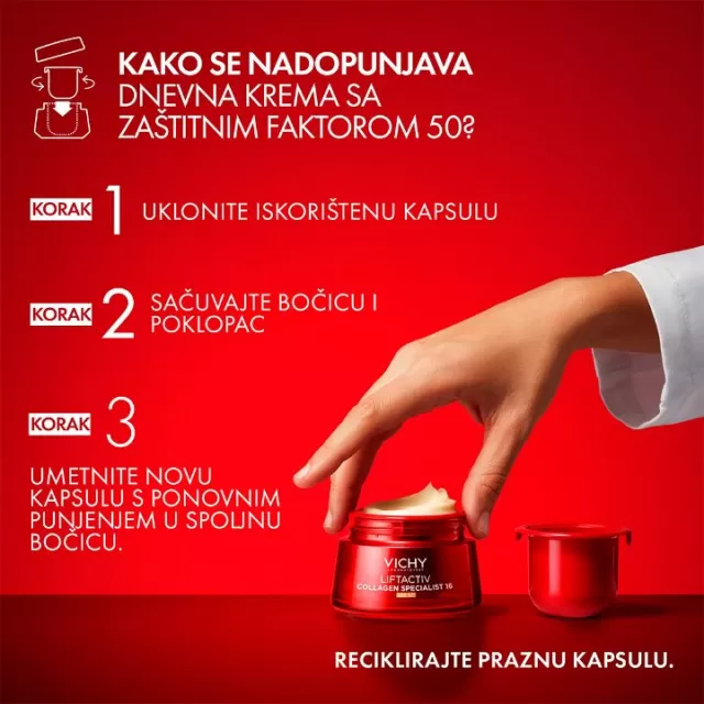 Vichy Liftactiv Collagen Specialist 16 krema REFILL SPF50 50ML