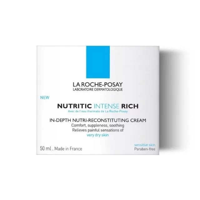 La Roche-Posay NUTRITIC INTENSE Dubinska nega za intenzivno obnavljanje suve do vrlo suve kože lica, protiv zategnutosti i žarenja, 50 ml