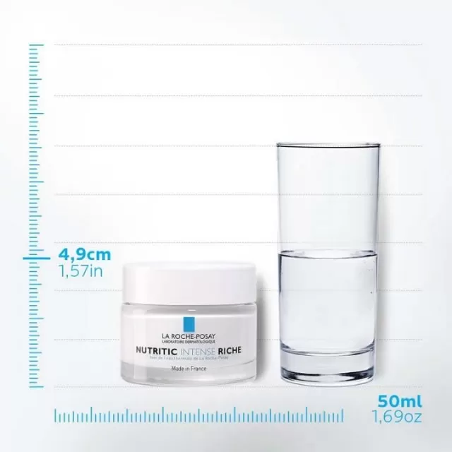 La Roche-Posay NUTRITIC INTENSE Dubinska nega za intenzivno obnavljanje suve do vrlo suve kože lica, protiv zategnutosti i žarenja, 50 ml