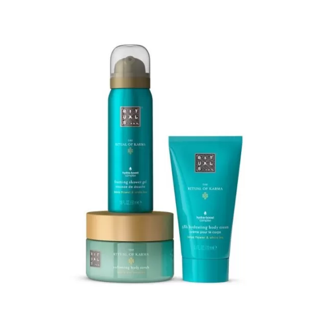 RITUALS KARMA SET (krema za telo 70ml + penušavi gel 50ml + piling za telo 125g)