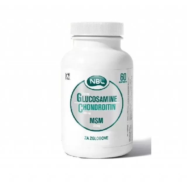 GLUCOSAMINE CHONDROITIN MSM TABLETE A60