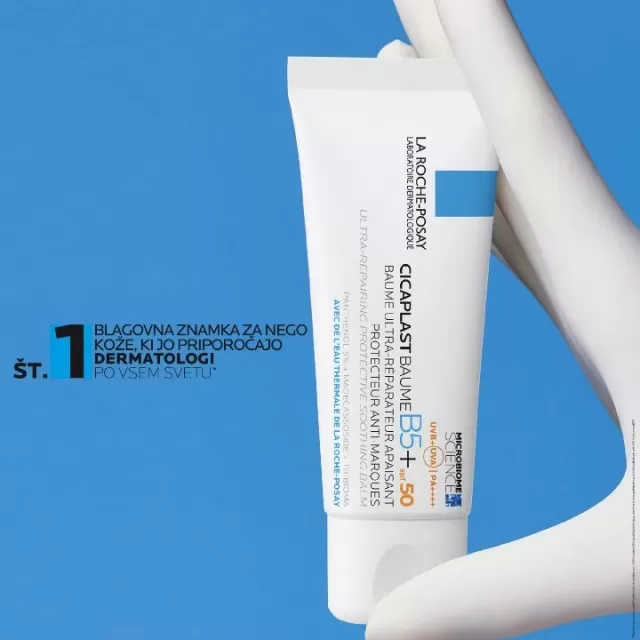 LA ROCHE-POSAY CICAPLAST BAUME B5+ SPF50, ULTRA-OBNAVLJAJUĆI SMIRUJUĆI ZAŠTITNI BALZAM, 40 ML