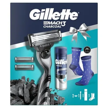 GILLETTE SET MACH 3(BRIJAČ MACH 3+DOPUNE 3 KOM+GEL SENSITIVE 200ML+ČARAPE)