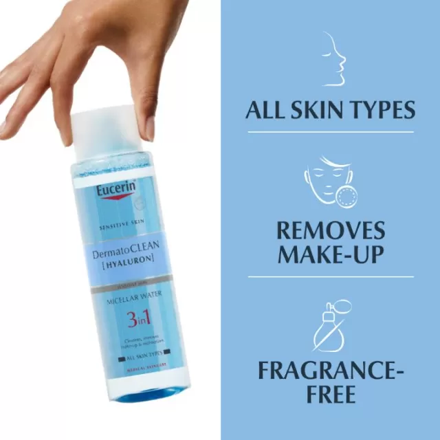 EUCERIN DERMATOCLEAN 3 u 1 MICELARNI FLUID ZA ČIŠĆENJE 400ML