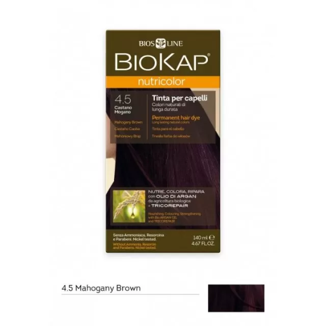 BIOKAP FARBA ZA KOSU 4.5 MAHAGONI SMEĐA 50ML