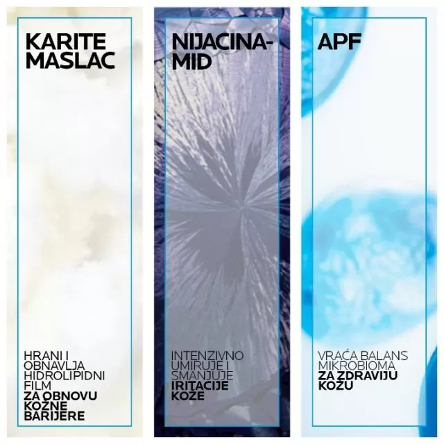 La Roche-Posay LIPIKAR SYNDET AP+ Kremasti gel za tuširanje obogaćen lipidima za svakodnevno pranje osetljive suve kože s osećajem svraba i iritacija, pogodno za bebe, decu i odrasle, 400 ml