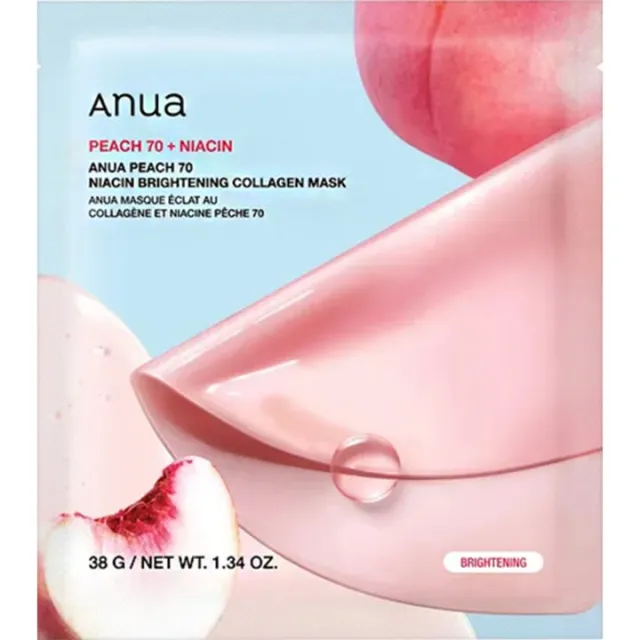 ANUA PEACH 70 NIACIN BRIGHTENING COLLAGEN HIDROGEL SHEET MASKA A1