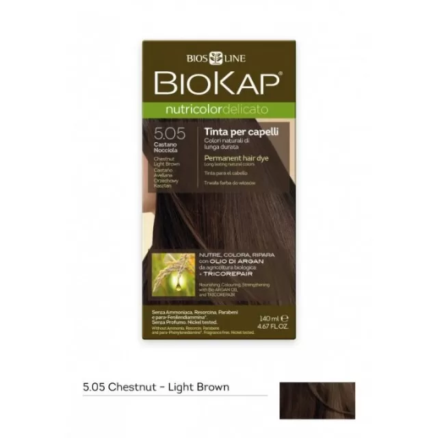 BIOKAP FARBA DELICATO 5.05 KESTENJASTO SVETLO SMEĐA 50ML