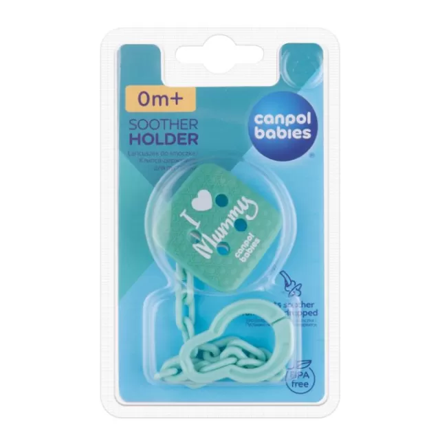 CANPOL BABIES LANČIĆ ZA VARALICU I LOVE MUMMY ZELENI 2/434