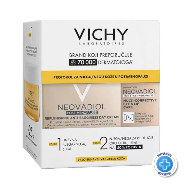 Vichy Winter promo, Neovadiol krema 50ml, suva i zrela koža + Neovadiol krema za oči 15ml