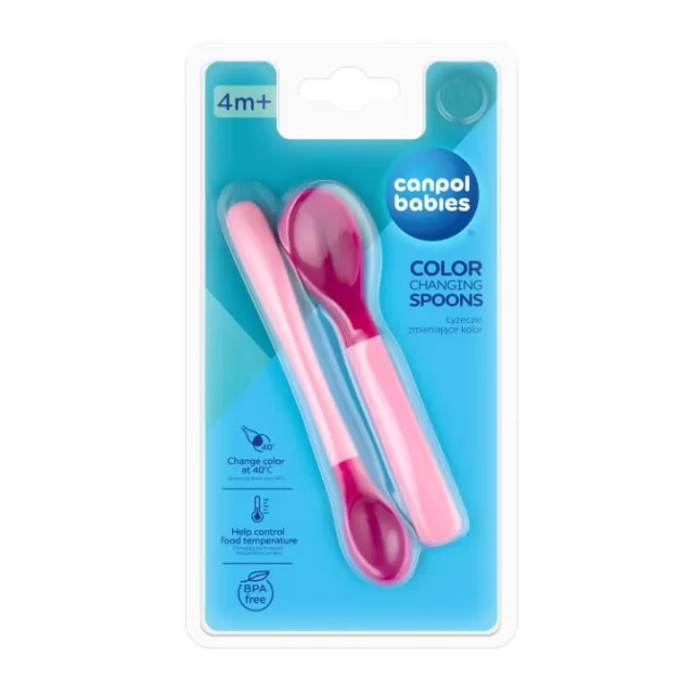 CANPOL SET MAGIČNIH KAŠIKA PINK A2