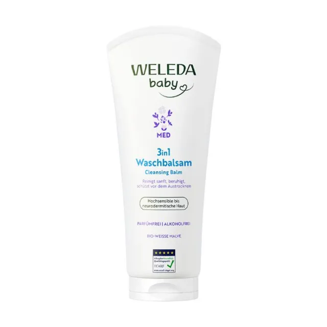WELEDA BABY 3U1 BALZAM ZA TUŠIRANJE BELI SLEZ 200ML