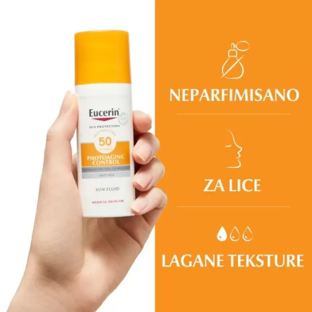 EUCERIN SUN ANTI-AGE FLUID ZA ZAŠTITU OD SUNCA SPF50+ 50 ML