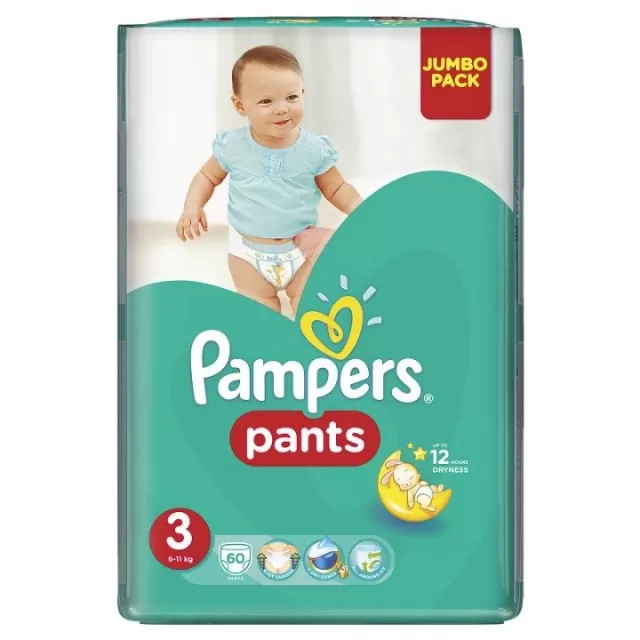 PAMPERS GAĆICE 3 A60