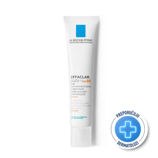 La Roche-Posay EFFACLAR DUO(+) SPF30 Korektivna nega protiv nepravilnosti masne kože i začepljenih pora, 40 ml