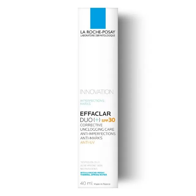 La Roche-Posay EFFACLAR DUO(+) SPF30 Korektivna nega protiv nepravilnosti masne kože i začepljenih pora, 40 ml