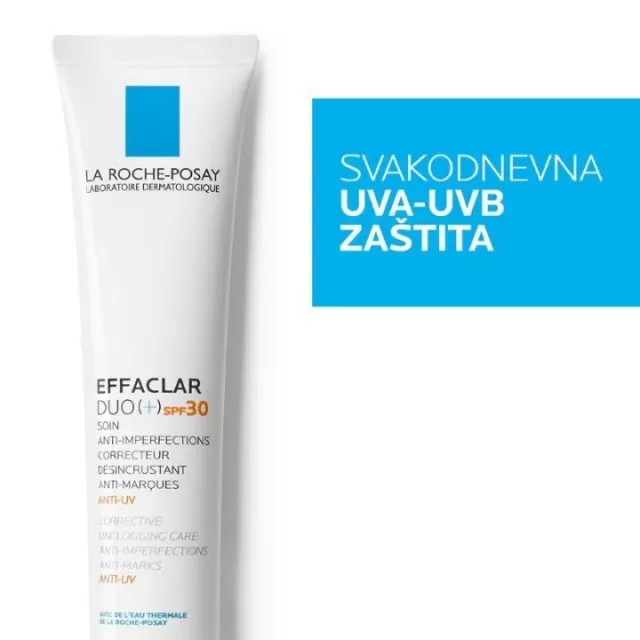 La Roche-Posay EFFACLAR DUO(+) SPF30 Korektivna nega protiv nepravilnosti masne kože i začepljenih pora, 40 ml