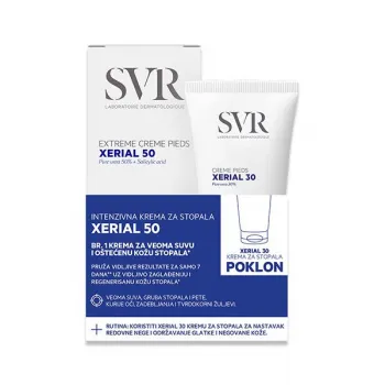 SVR PROMO SET Xerial 50 Intenzivna krema za stopala 50ml + POKLON Xerial 30 Krema za stopala 50ml