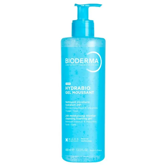 BIODERMA HYDRABIO PENASTI GEL ZA ČIŠĆENJE 400ML