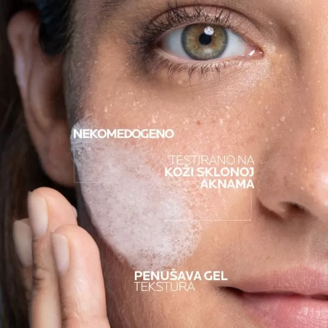 La Roche-Posay EFFACLAR Penušavi gel za čišćenje masne, osetljive kože sklone aknama, 200 ml