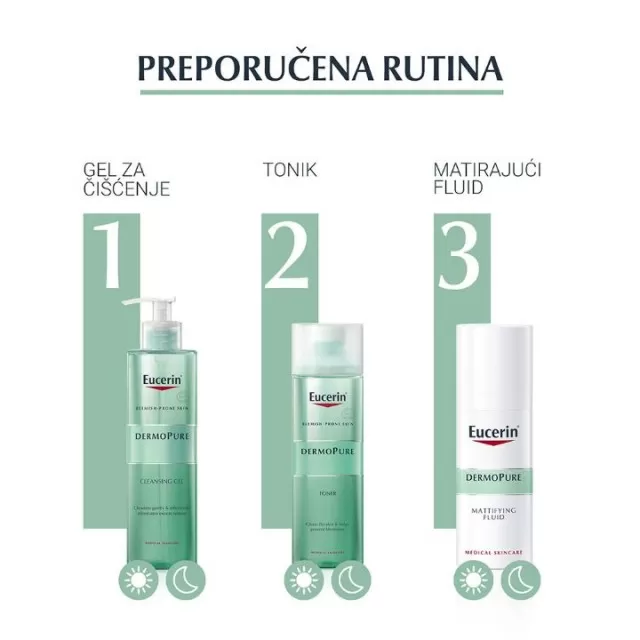 EUCERIN DERMOPURE GEL ZA ČIŠĆENJE KOŽE 400ml