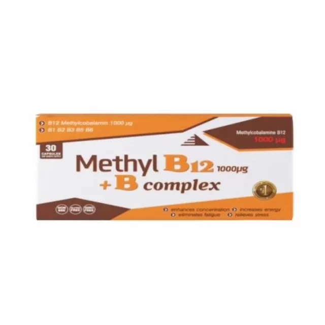 NATURAL B COMPLEX + METHYL B12 30 KAPSULA