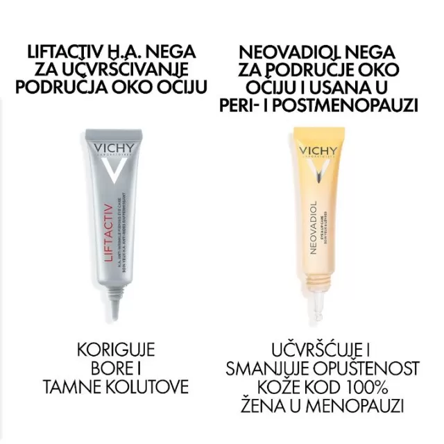 VICHY LIFTACTIV SUPREME EYES Nega za korekciju bora i čvrstine kože oko očiju, 15 ml