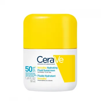 CeraVe SUN Nevidljivi hidratantni fluid za zaštitu od sunca, SPF 50, visoka zaštita, 50 ml 