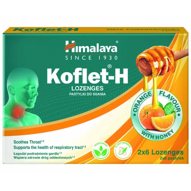HIMALAYA KOFLET-H LOZENGE POMORANDŽA A12