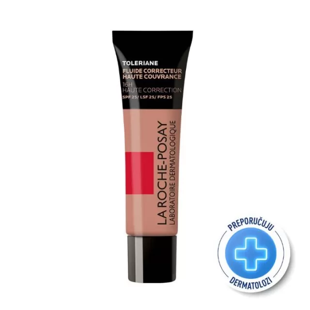 La Roche-Posay TOLERIANE Tečni korektivni puder za sve tipove osetljive kože SPF25, nijansa svetlo bež 11, 30 ml