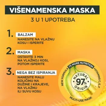 FRUCTIS MASKA HAIR FOOD BANANA 390ML