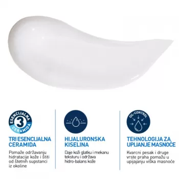CeraVe Hidratantna gel krema za masnu kožu, 52 ml